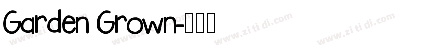 Garden Grown字体转换